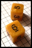 Dice : Dice - 6D - Crystaline Gold with Numerals - SK Collection buy Nov 2010